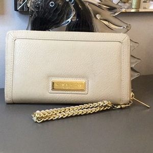 Olivia + Joy wristlet beige NWT